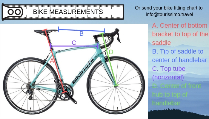 Bike fit measurements