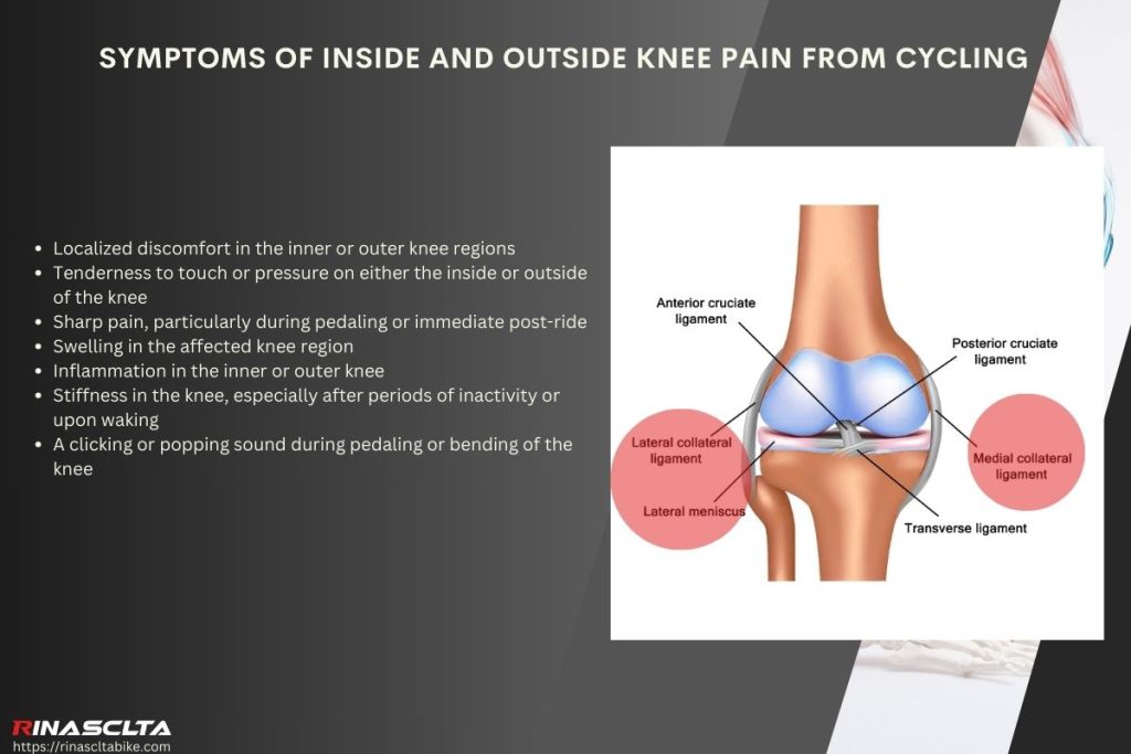 Pedaling knee movement