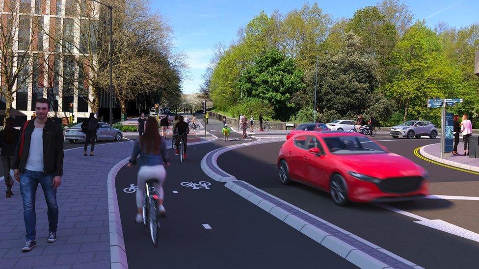 city cycling route